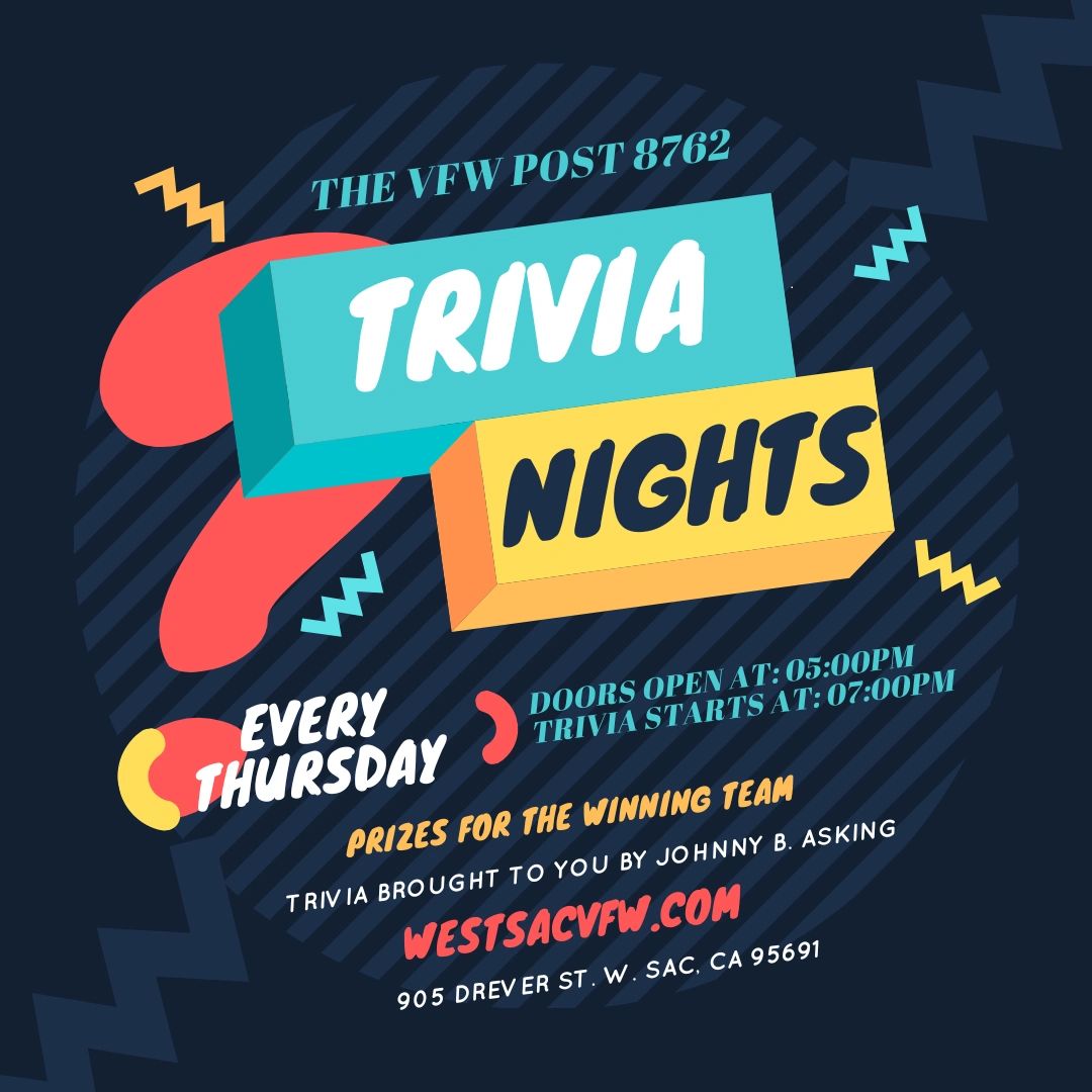 Trivia Nights West Sacramento VFW